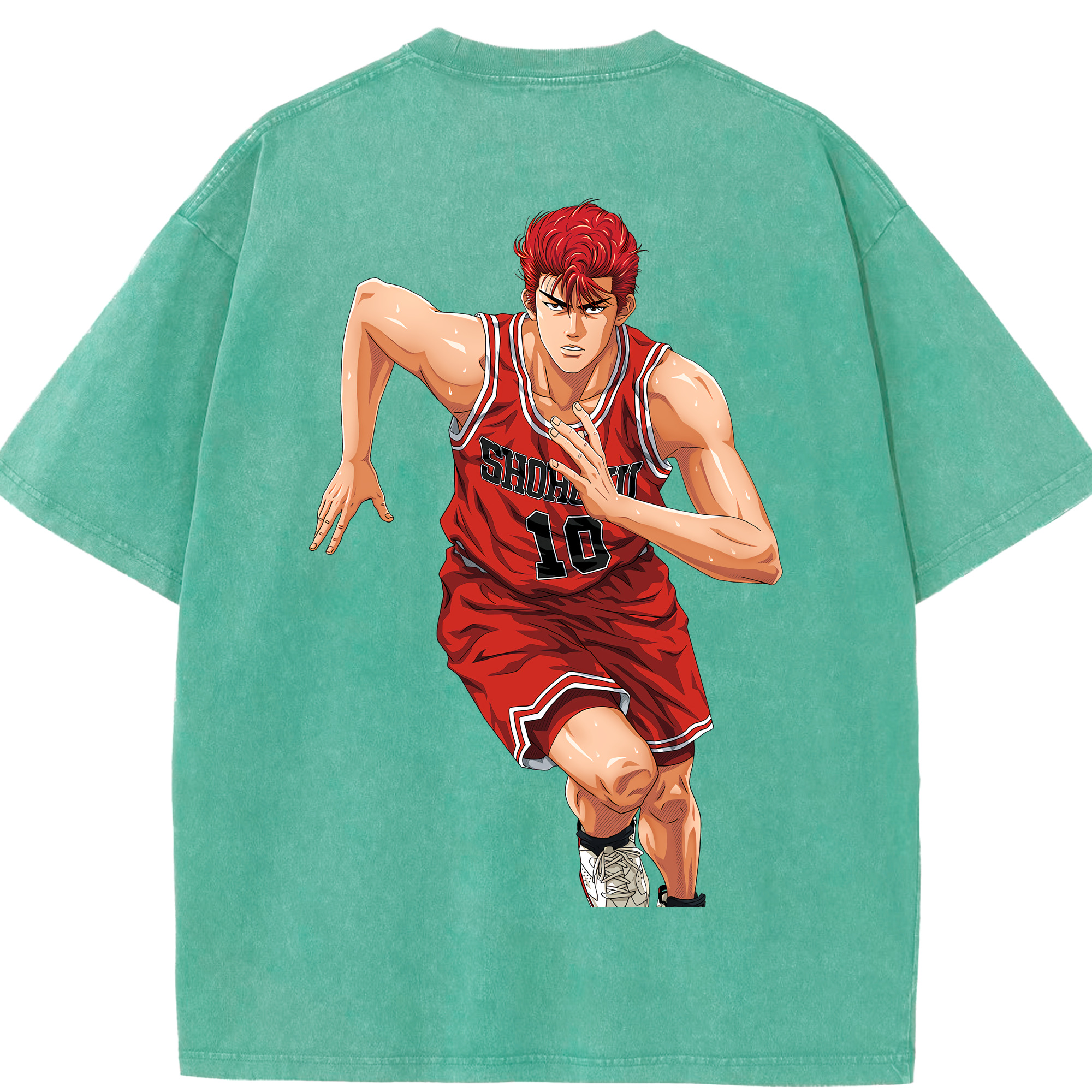（画像用） SLAM DUNK／スラムダンク 綿100% ヴィンテージ風 半袖Tシャツ（背面プリント）